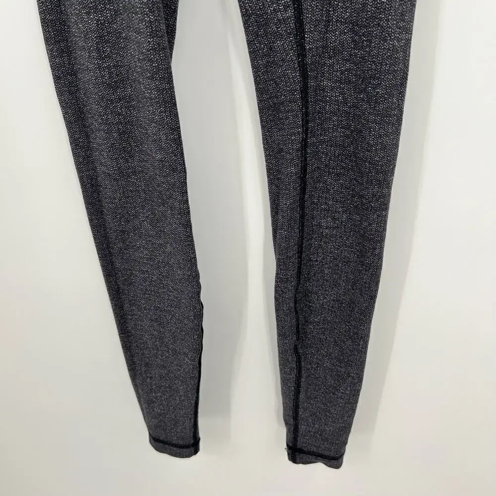 Lululemon Wunder Under High-Rise Tight Variegated Knit jacquard black size 2